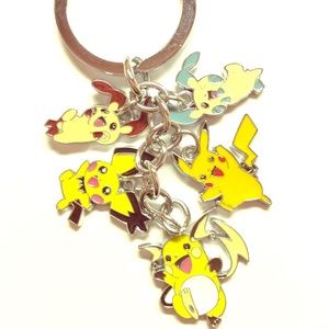 Pokemon Pikachu Cute Fashion Metal Charm K…